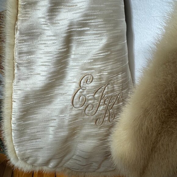 Blond mink stole shawl, vintage mink, luxurious, haute couture - Picture 7 of 9